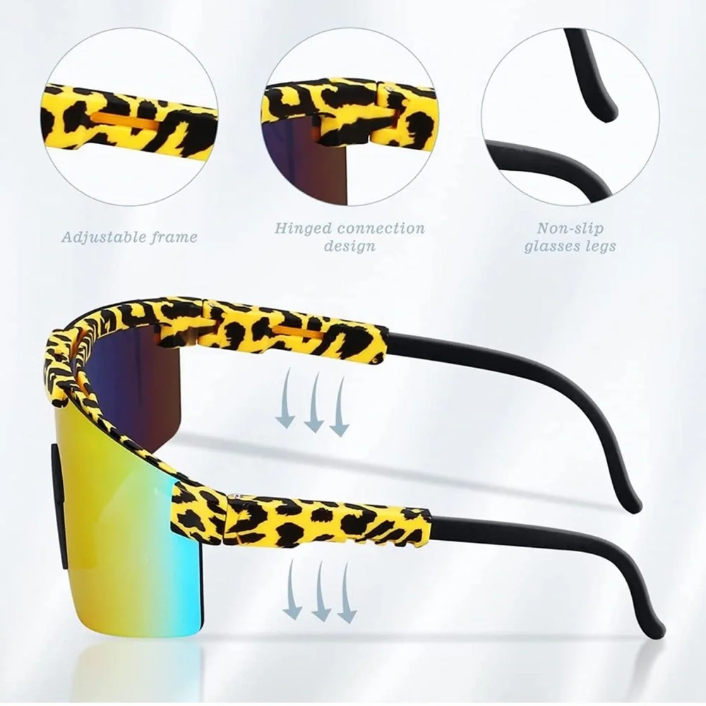Polarized Sports Sunglasses Cycling Sun Glasses TR90 Frame Glasses